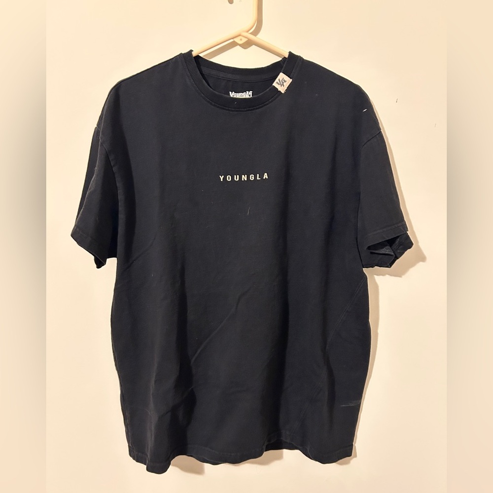 YoungLA Black Short Sleeve Tee Classic Style